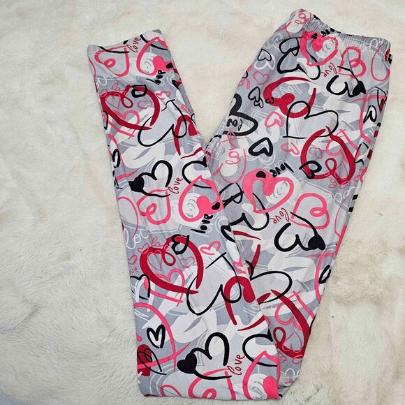 lildy Super Soft Lovely hearts leggings - Picture 1 of 7
